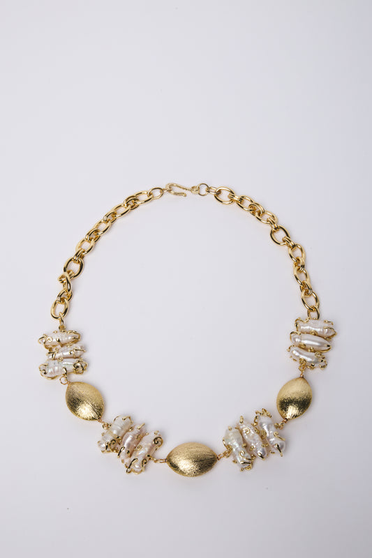 Halo Pearl Necklace